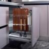 Buy cheap Flat Eased Edge Modular Stainless Steel Indoor Kitchen Cabinets from wholesalers