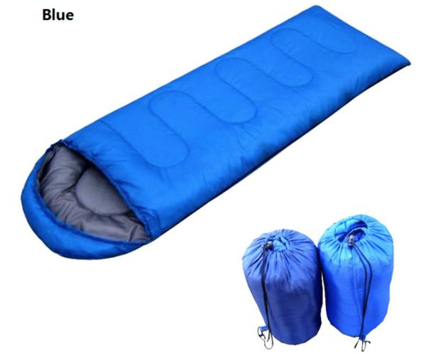 Small Comfortable Hooded Thermal Sleeping Bag for 4 Season - Blue/Red Color