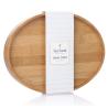 Buy cheap round wood tea food serving tray from wholesalers