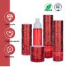 Buy cheap 100/120ml/60g Glass Red Cylindrical Smooth With White Spray For Cosmetic Packaging Bottle from wholesalers