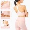 Buy cheap Front Zipper Womens Sports Bra Shockproof High Impact Racerback Tops from wholesalers