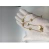 Buy cheap 18k Yellow Gold Necklace With Round Diamonds , 9 Flowers Van Cleef Frivole Necklace from wholesalers