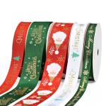 FAMOUS Christmas Ribbon Gifts Tapes Webbing Wholesale Satin With Logo Party Home