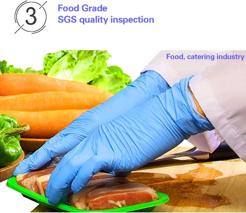 Surgical Blue Nitrile XL 100Pcs Disposable Protective Gloves