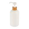 Buy cheap Natural Bamboo Long Nozzle Lotion Pump 200ml 250ml 300ml 500ml Round Shoulder HDPE Bottle from wholesalers