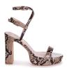 Buy cheap Patent Leather Platform Heel Shoes OEM Platform Black Sandals Heels from wholesalers