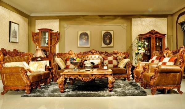Buy cheap Oakwood 3 Piece Luxury Living Room Furniture 7 Seater Sofa Set With Table from wholesalers