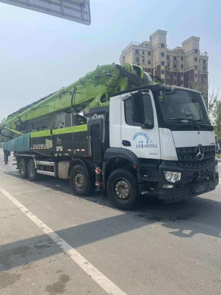 Buy cheap Mercedes-Benz Chassis 59 Meters Semi-Dry Shotcrete Type Concrete Pump Truck for Work from wholesalers