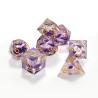 Buy cheap Purple flowing sand Resin multi -noodle tablet game dice set dnd dice from wholesalers