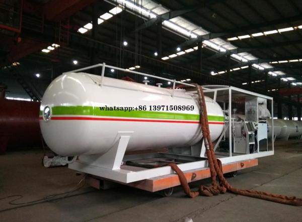 Buy cheap Cylinder Storage Liquid Propane Gas Tank , LPG Skid Station Custom Logo from wholesalers