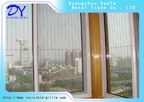 Anti Rust Invisible Grills For Balcony 304 316 Protection Stainless Steel Wire