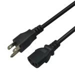 American 3 Pin Prong Plug Extension Cable USA 3Pin 15A AC Cords Electric Lead