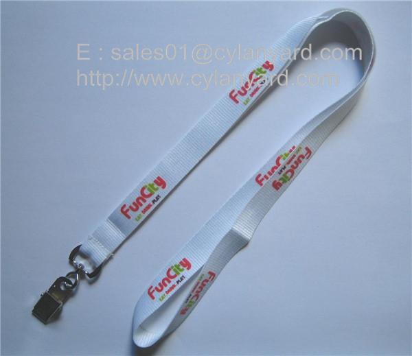 Buy cheap Cost effective polyester id badge lanyards with bulldog card clip, id card clip lanyards from wholesalers