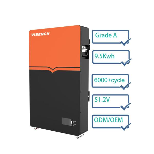 Viench factory High quality 9.5Kwh 48V Lifepo4 200Ah Lithium Ion Battery back up