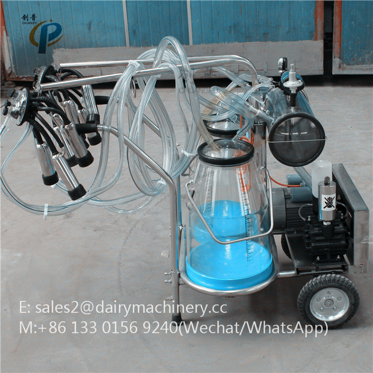 HL-JN11 Food Grade Bucket Automatic Cow Milking Machine with Diesel Engine and Motor