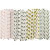 Buy cheap Hawaiian Tropical Party Pineapple 12mm Paper Straws Luau Decorations from wholesalers