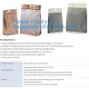 Buy cheap Side Sealed Square Flat Box Bottom Coffee Packaging Bags,Side Seal Gusset Food Grade Packaging Bags With k Organic from wholesalers