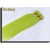 Buy cheap Fluorescent Green Virgin Human Hair Extensions Full Tightened NO Bad Smell from wholesalers