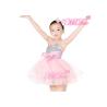Buy cheap Kids Ballet Dance Costume Party Pink Dress Camisole Sequin Big Bow For Girls from wholesalers