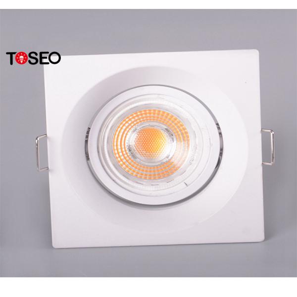 Quality Mr16 Housing Anti Glare Downlights / IP20 Square Recessed Bathroom Lights for sale
