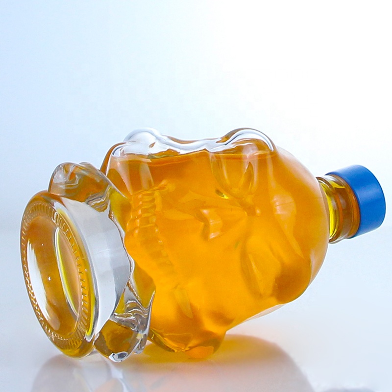 Collar Material Glass Super Flint Glass 750ml Clear Glass Bottle with Screw Cap