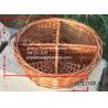 Buy cheap 2016 new round shape wicker makeup storage basket 4 partitions from wholesalers