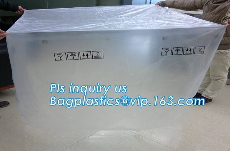 PE Moisture Proof Plastic Pallet Cover, POLYETHYLENE SHRINK PALLET COVERS, Europallet 80x120x250 cm, bagplastics, bageas