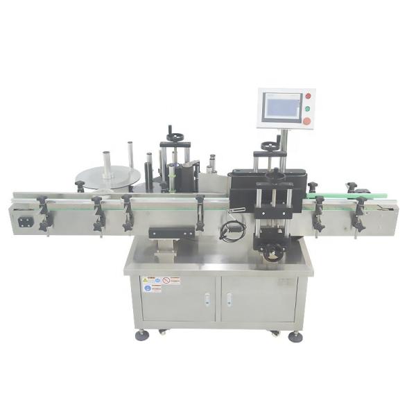 2100*1200*1450mm Vial Bottle Vertical Label Sticker Machine for Plastic Round