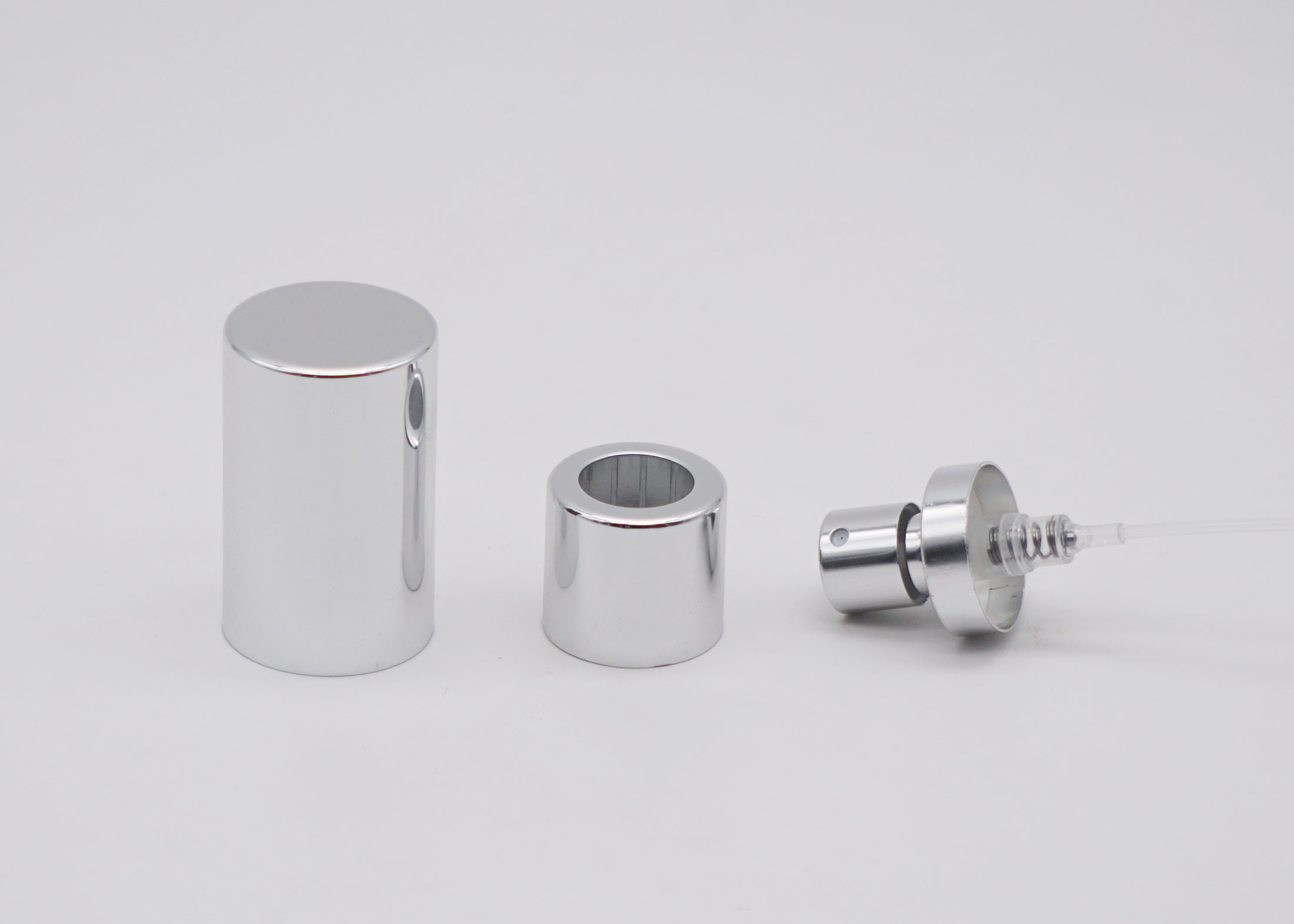 SGS PP Plastic SUS Spring Aluminum Top Perfume Atomiser Pump