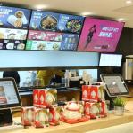 43 Inch Commercial Automotive Digital Menu Board Cafe Narrow Bezel Display