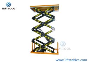Wholesale 150 Kg 400kg Hydraulic Manual Scissor Lift Table Four Scissors Height 4000mm from china suppliers