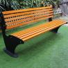 Buy cheap Outdoor Metal Frame Wooden Garden Bench With Sandblasting Zinc Spraying from wholesalers