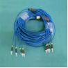 Buy cheap PVC/LSZH SM 4 Core Armored Fiber Cable Blue Color OD5.0mm from wholesalers