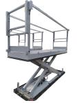 Hydraulic Electric Lift Table Powered Stationary Scissor Lifts with Handrail and