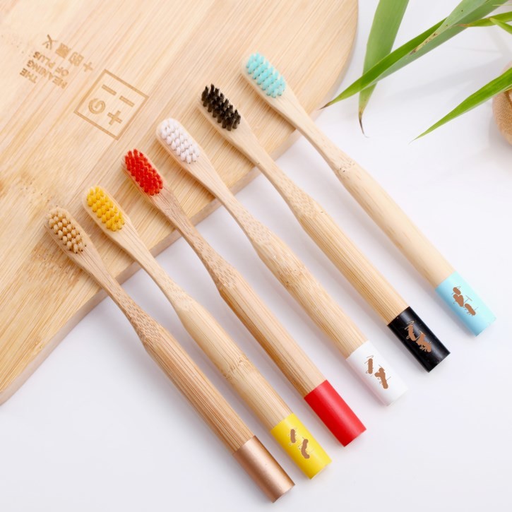 Mini Eco Bamboo Toothbrush 14.5cm Sustainable Bamboo Toothbrush
