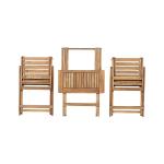 ISO 9001 Garden Outdoor Wood Bistro Table And Chairs Set
