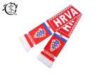 Soccer Ball Club Sublimation Scarf Custom Fabric Printing Hrvatska Flag