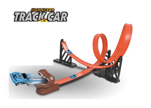Buy cheap 25 " Dinosaur Car Track Toys For Kids 2 Big Loops , Slot Car Race Track Sets from wholesalers