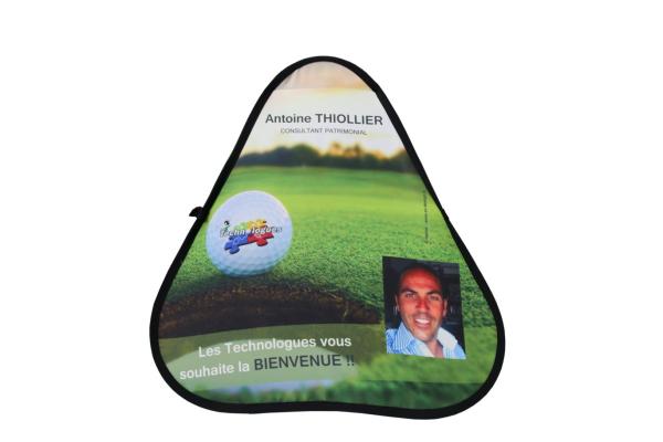 Buy cheap Triangle Exhibition Pop Up Display Stands Fiberglass Material Black Color from wholesalers