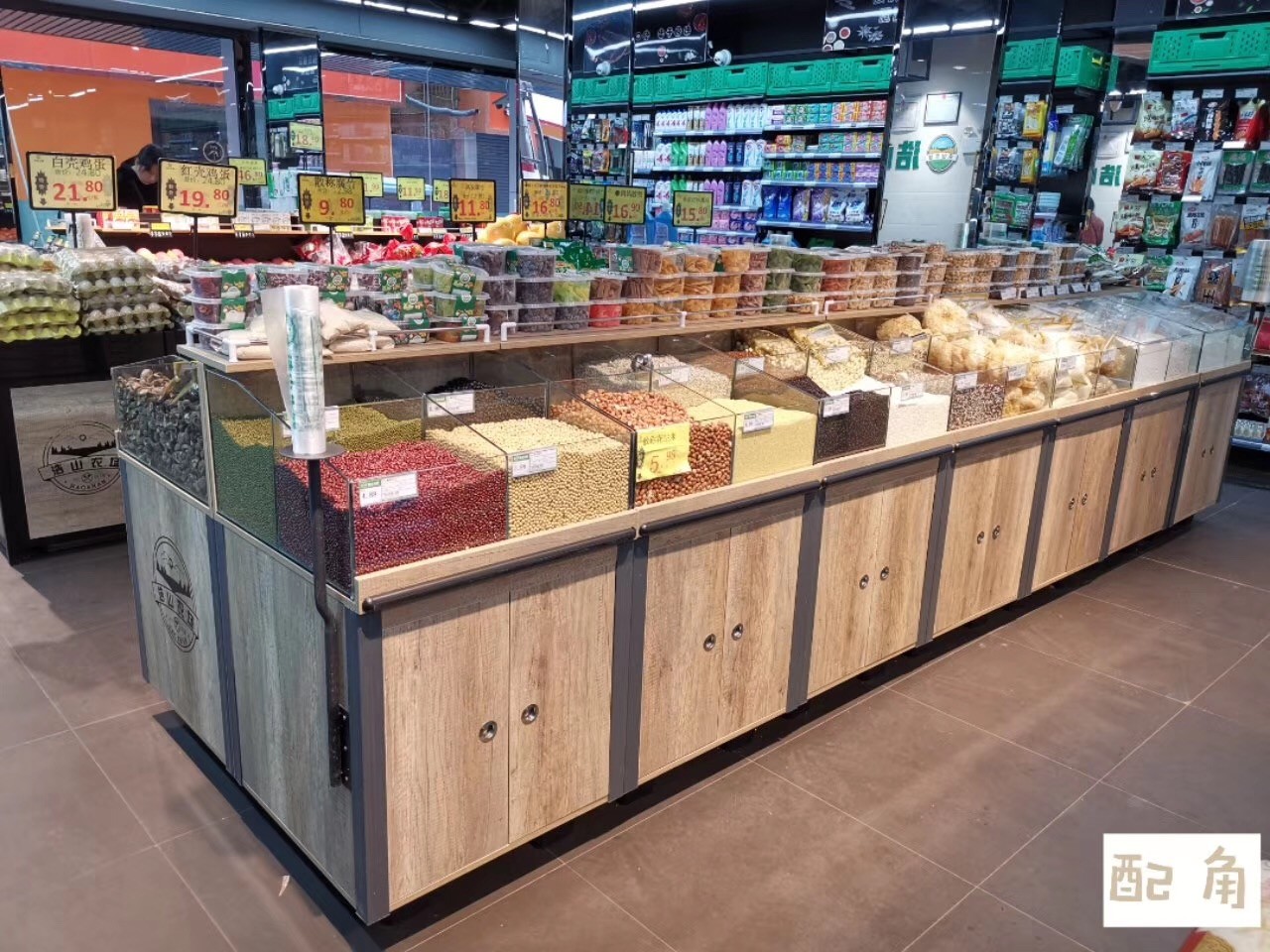 Grocery Display Supermarket Shelf Rack CE Gondola Combination Freely