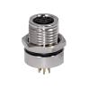 Buy cheap Front Mounting M8 Waterproof Connector Male 3pin Straight Panel Receptacle Connector from wholesalers