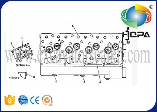 Quality 8N1188 8N-1188 Cylinder Head / CAT D330C Engine 3304 Engine Cylinder Parts for sale