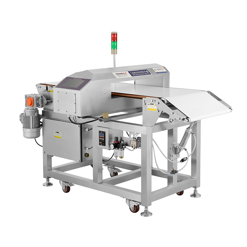 220kg Silvery Incline Belt Conveyor Metal Detectors made by 304 316 Stainless Steel