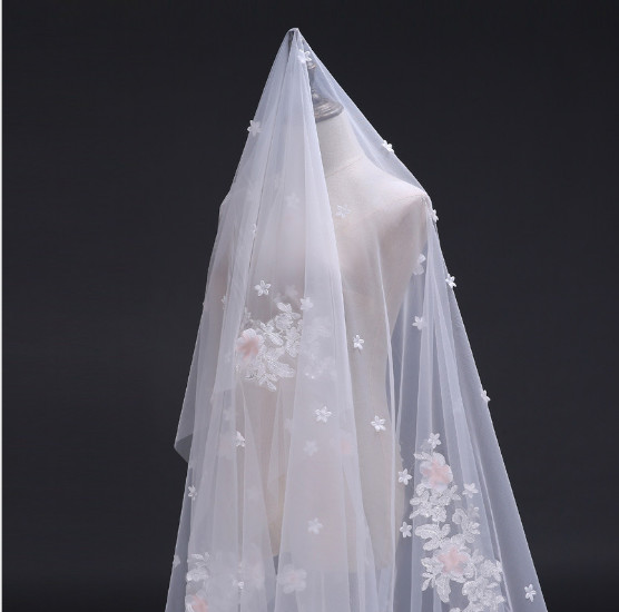 2018 New Korean Bride Long, 3M White Veil, Wedding Accessories, Bridal Accessories Wedding veil wholesale custom