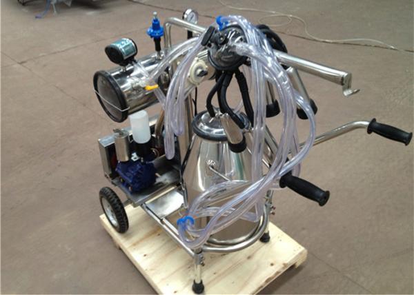 Buy cheap Portable Electric Single Mobile Milking Machine With 50Kpa Vacuum Degree from wholesalers