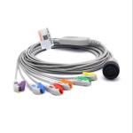 Kenz 16 Pins EKG Cable 6 Leads 10 Leads AHA Pinch Compatible