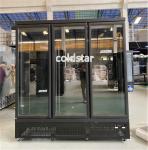 Commercial Supermarket Chiller Glass Door Upright Display Refrigerator And
