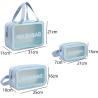 Buy cheap Clear Toiletry Bag 3 PCS Makeup Cosmetic Transparent Travel Wash Bag For Women from wholesalers