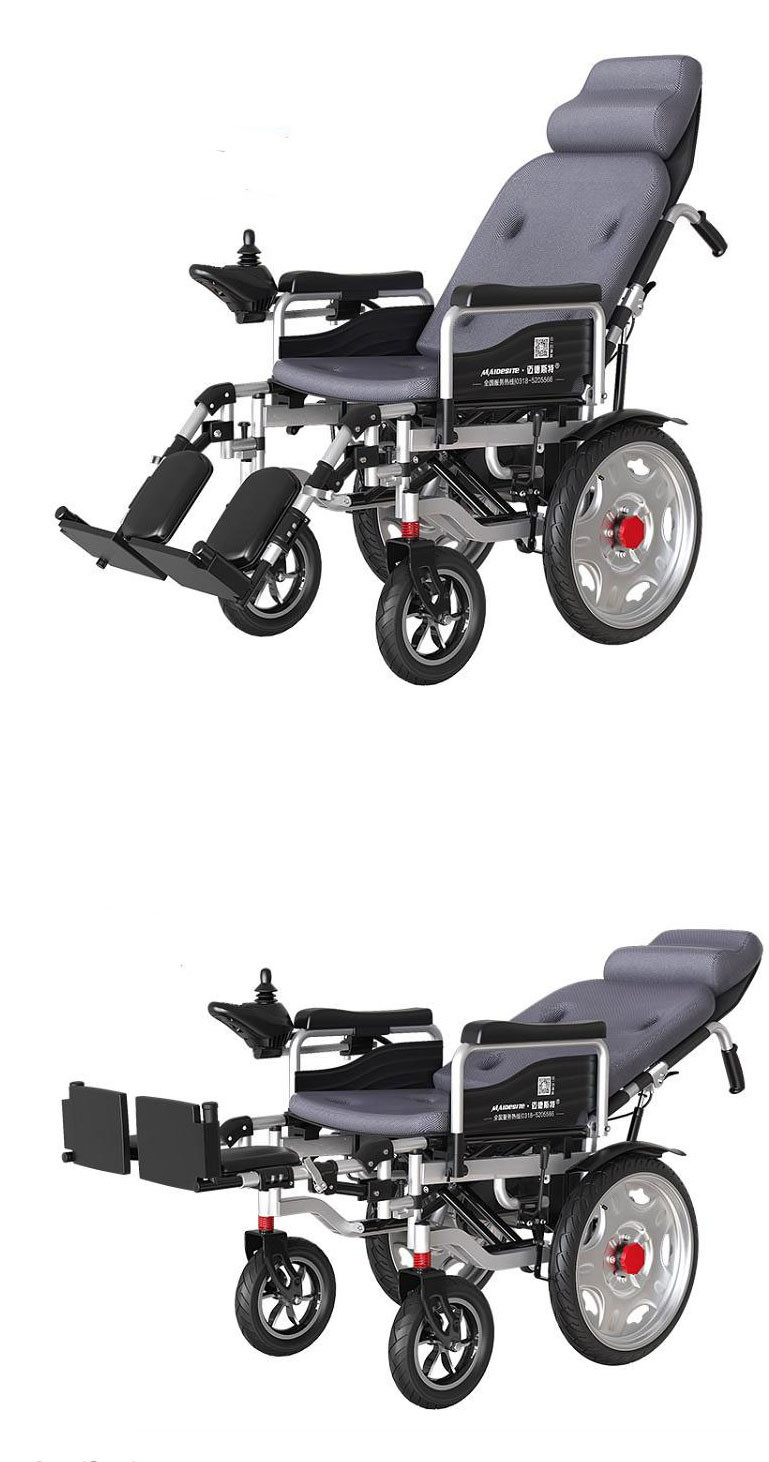 OEM Medical Transport Wheelchair High Back Reclining Wheelchair 130kg Load