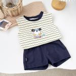 Boy Summer Korean Style Children'S Sleeveless Suit Children'S Outfit Sets